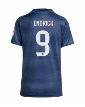 Real Madrid Endrick #9 Maglia Gara Trasferta Repliche 2025-26 Donna Maniche Corte